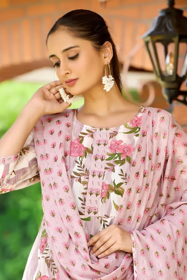 Pink_Flora_Trendy_Print_Kurta_Set_With_Dupatta_Anarkali_For_Women
