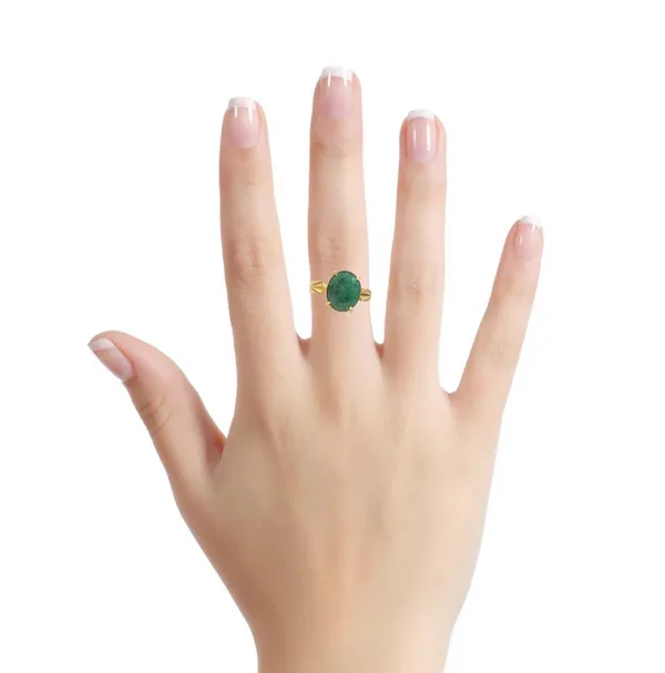 Emerald_Panna_Stone_Adjustable_Ring_|_Wisdom_Communication_Growth