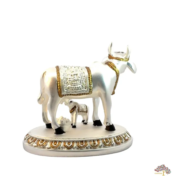 Silver_Plated_Kamdhenu_Cow_and_Calf_Statue_-_Vaastu_Positive_Energy_Items_for_Home_-_Offers_Wealth,_Prosperity,_Health,_Peace