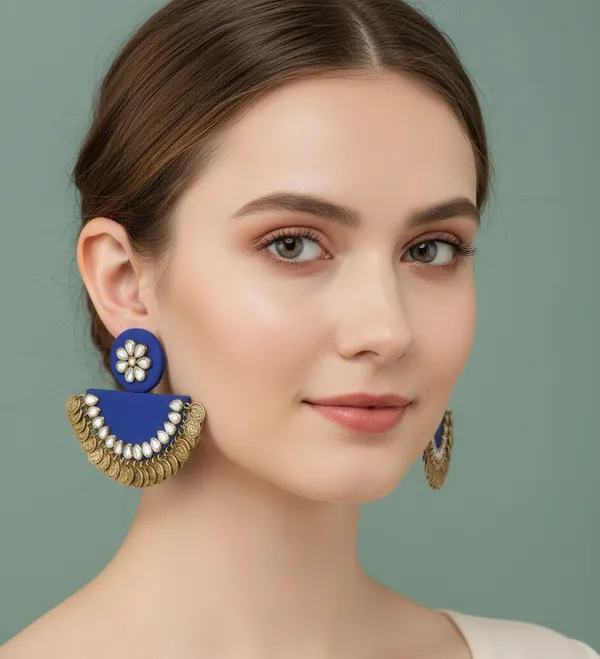 Blue_Royal_Half-Moon_Statement_Earrings_For_Women