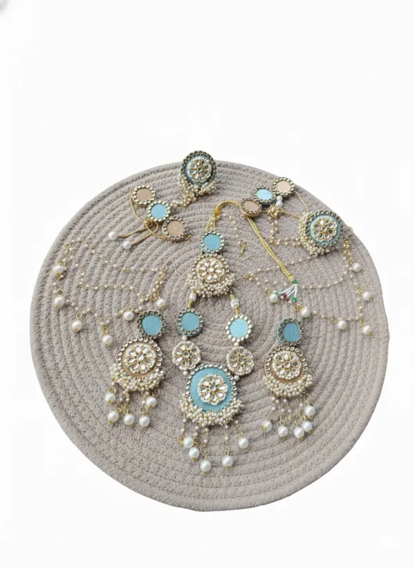 Sky_Blue_&_Cream_Bridal_Ivory_Kundan_Jewellery_Set_For_Women