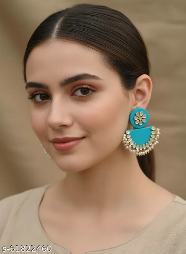 Turquoise_Emerald_Bloom_Half-Moon_Kundan_Earrings_For_Women