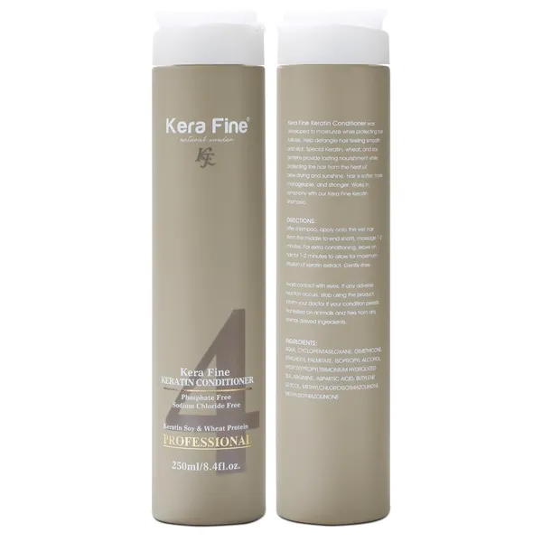 Kera_Fine_Keratin_Conditioner_|_250ml_|_Sulfate,_Paraben,_Phosphate_&_Sodium_Chloride_Free_|_Keratin_Soy_&_Wheat_Protein_|_Professional_Use
