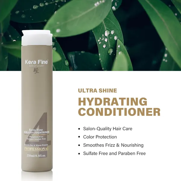 Kera_Fine_Keratin_Conditioner_|_250ml_|_Sulfate,_Paraben,_Phosphate_&_Sodium_Chloride_Free_|_Keratin_Soy_&_Wheat_Protein_|_Professional_Use