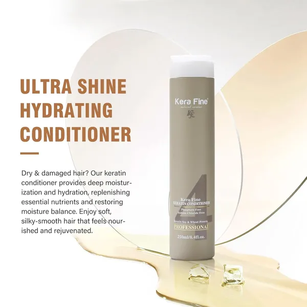 Kera_Fine_Keratin_Conditioner_|_250ml_|_Sulfate,_Paraben,_Phosphate_&_Sodium_Chloride_Free_|_Keratin_Soy_&_Wheat_Protein_|_Professional_Use