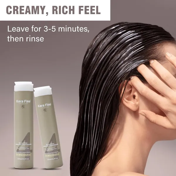 Kera_Fine_Keratin_Conditioner_|_250ml_|_Sulfate,_Paraben,_Phosphate_&_Sodium_Chloride_Free_|_Keratin_Soy_&_Wheat_Protein_|_Professional_Use