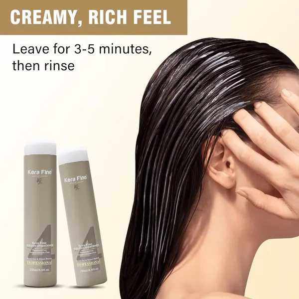 Kera_Fine_Keratin_Conditioner_|_250ml_|_Sulfate,_Paraben,_Phosphate_&_Sodium_Chloride_Free_|_Keratin_Soy_&_Wheat_Protein_|_Professional_Use