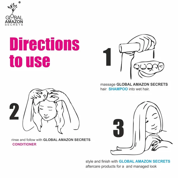 Global_Amazon_Secrets_Combo_of_Brazilian_Keratin_Shampoon_With_Conditioner_|_Professional_Smoother-Shinier_Damage_free_Hair_|_Pack_of_2_(200ml_each)