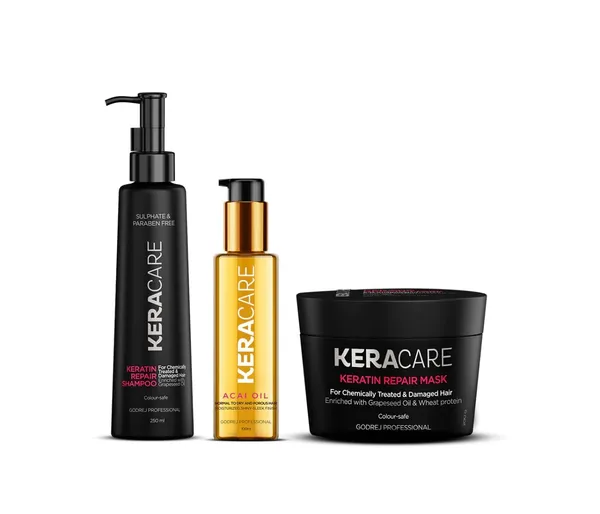 Godrej_Professional_Keracare_Keratin_Repair_Shampoo_250ML_&_Repair_Mask_200GM_with_Acai_Oil_100ML_(Combo)