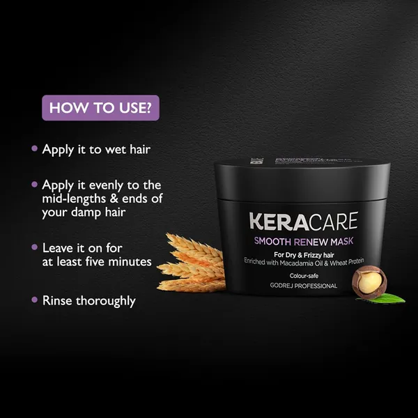 Godrej_Professional_Keracare_Smooth_Renew_Mask_(200_Grams)_|_Manages_Dryness_And_Frizz_|_Enriched_With_Macadamia_Oil_&_Hydrolyzed_Wheat_Protein
