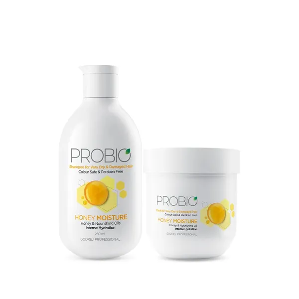 Godrej_Professional_Probio_Honey_Moisture_Duo_All_Hair_Type_(250Ml,_200G),1_Count