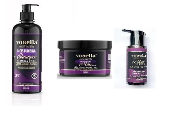 Vosella_Professional_Keratine_&_Moisturizing_Shampoo_+_Hair_Mask_(500ML_Each)_With_Hair_Serum_(50g)_|_Wheat_Protein_|_Sulphate_Free_(Pack_of_3)