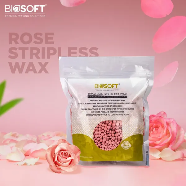 Biosoft_Rose_Stripless_Wax_(500g)_Blend_Of_Natural_Ingredients