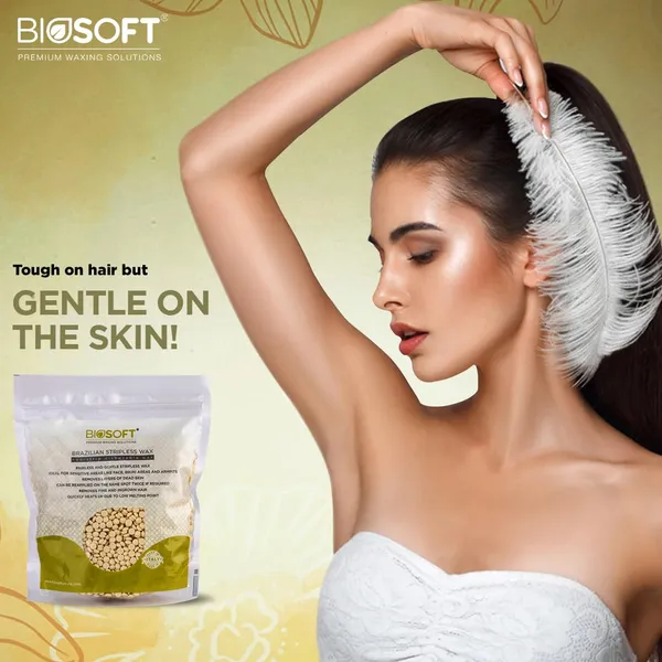 Biosoft_Vanilla_Stripless_Wax_(500g)_Suitable_For_All_Skin_Types