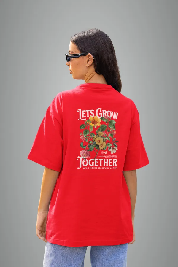 Red_Grow_Women_Oversized