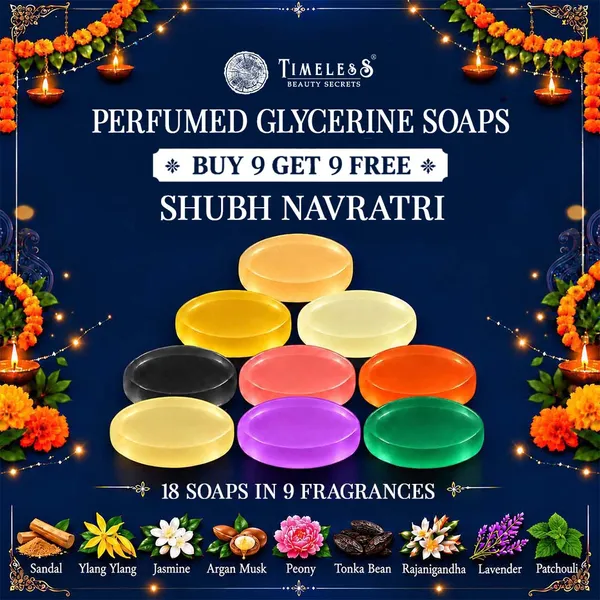 Pack_Of_18_:_Sandal,_Ylang_Ylang,_Jasmine,_Argan_Musk,_Peony,_Tonka_Bean,_Rajanigandha,_Lavender,_Patchouli_Fragrances_with_Indian_Neem_&_Basil_Anti_Microbial_Glycerine_Soap