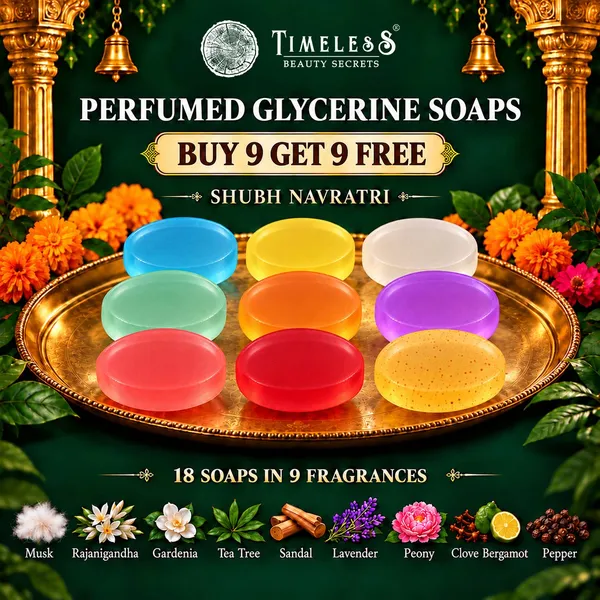 Pack_Of_18:_Musk,_Rajanigandha,_Gardenia,_Tea_Tree,_Sandal,_Lavender,_Peony,_Clove_Bergamot_&_Pepper_Fragrances_with_Indian_Neem_&_Basil_Anti_Microbial_Glycerine_Soap