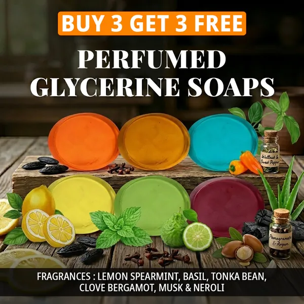 Pack_of_6-_Lemon_Spearmint,_Basil,_Tonka_Bean,_Clove_Bergamot,_Musk_&_Neroli_Fragrances_with_Indian_Neem_&_Basil_Anti_Microbial_Glycerine_Soap