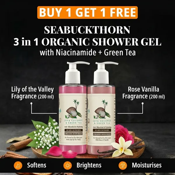 Pack_of_2_:__Lily_Of_The_Valley_&_Rose_Vanilla-Seabuckthorn_Organic_Shower_Gel_With_Niacinamide