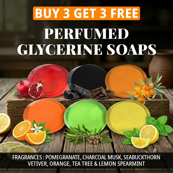 Pack_of_6-_Pomegranate,_Charcoal_Musk,_Seabuckthorn_Vetiver,_Orange,_Tea_Tree_&_Lemon_Spearmint_Fragrances_with_Indian_Neem_&_Basil_Anti_Microbial_Glycerine_Soap