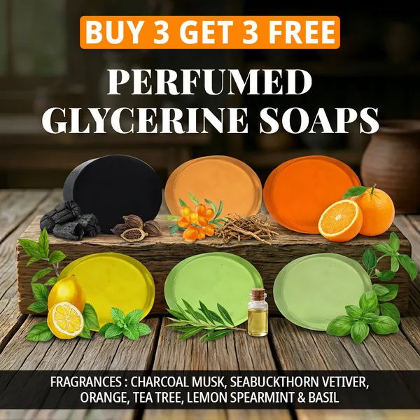 Pack_of_6-_Charcoal_Musk,_Seabuckthorn_Vetiver,_Orange,_Tea_Tree,_Lemon_Spearmint_&_Basil_Fragrances_with_Indian_Neem_&_Basil_Anti_Microbial_Glycerine_Soap