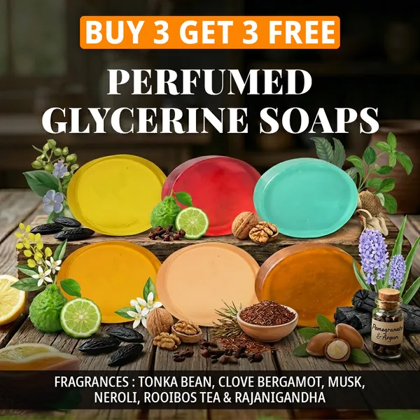 Pack_of_6-_Tonka_Bean,_Clove_Bergamot,_Musk,_Neroli,_Rooibos_Tea_&_Rajanigandha_Fragrances_with_Indian_Neem_&_Basil_Anti_Microbial_Glycerine_Soap