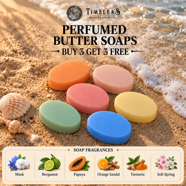 Pack_of_6:_Goat_Milk_Butter_Soap_With_Musk,_Bergamot,_Papaya,_Orange_Sandal,_Turmeric,_Soft_Spring_with_Glycerine,_Almond_Oil,_Vit_E,_Rosemary