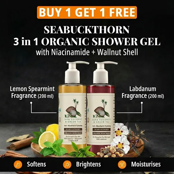 Pack_of_2_:Lemon_Spearmint_&_Labdanum-Seabuckthorn_Organic_Shower_Gel_With_Niacinamide