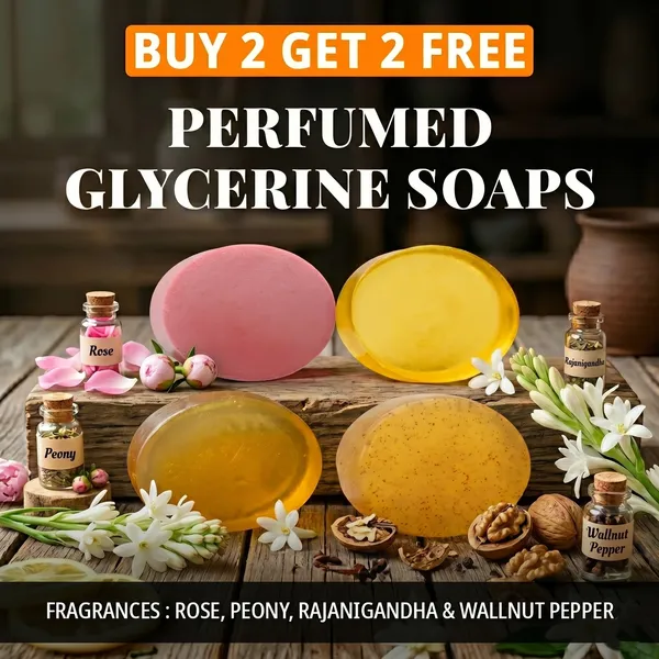Pack_of_4-_Rose,_Peony,_Rajanigandha_&_Wallnut_Pepper_Fragrances_with_Indian_Neem_&_Basil_Anti_Microbial_Glycerine_Soap