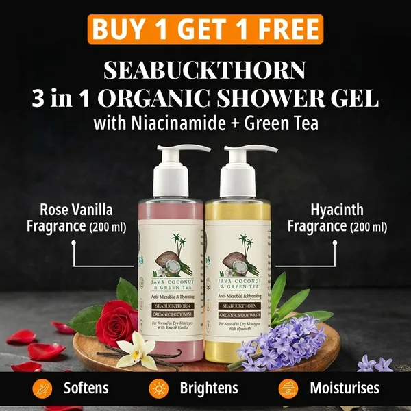 Pack_of_2_:__Rose_Vanilla_&_Hyacinth-Seabuckthorn_Organic_Shower_Gel_With_Niacinamide