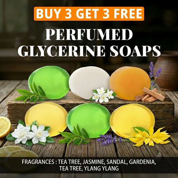 Pack_of_6-_Tea_Tree,_Jasmine,_Sandal,_Gardenia,_Tea_Tree,_Ylang_Ylang_Fragrances_with_Indian_Neem_&_Basil_Anti_Microbial_Glycerine_Soap