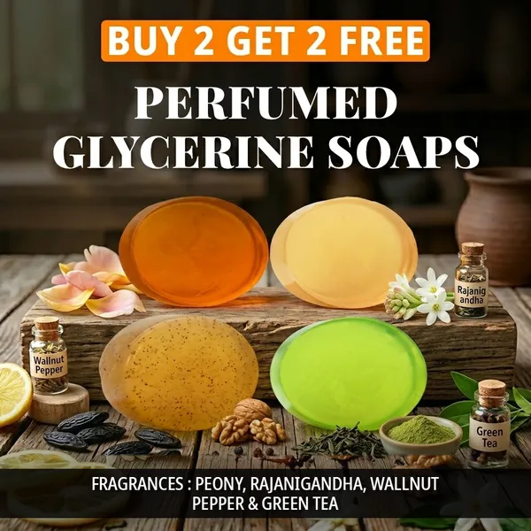 Pack_of_4-_Peony,_Rajanigandha,_Wallnut_Pepper_&_Green_Tea_Fragrances_with_Indian_Neem_&_Basil_Anti_Microbial_Glycerine_Soap