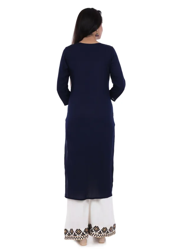 Navy_Blue_Floral_Embroidered_Regular_Kurta_With_Palazzos_For_Women