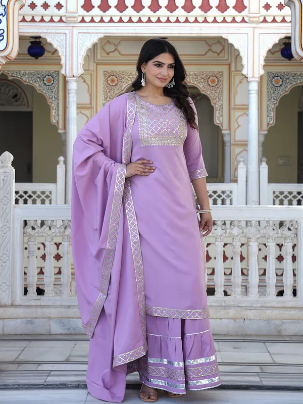 Pink_Embroidered_Regular_Sequinned_Kurta_With_Skirt_&_With_Dupatta_For_Women