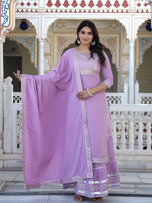 Pink_Embroidered_Regular_Sequinned_Kurta_With_Skirt_&_With_Dupatta_For_Women