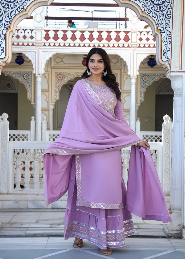 Pink_Embroidered_Regular_Sequinned_Kurta_With_Skirt_&_With_Dupatta_For_Women