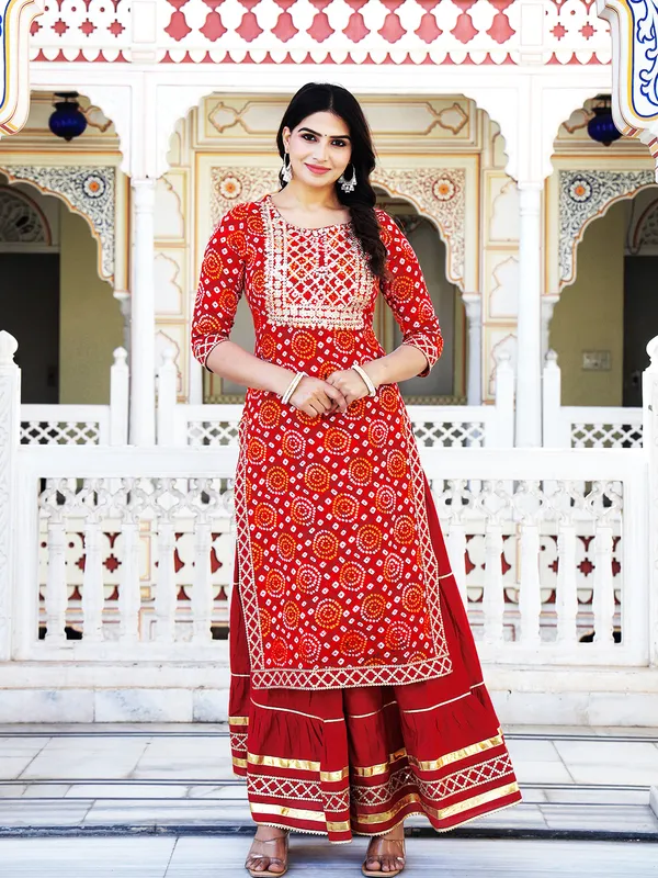 Maroon_Embroidered_Regular_Sequinned_Pure_Cotton_Kurta_With_Skirt_&_With_Dupatta_For_Women