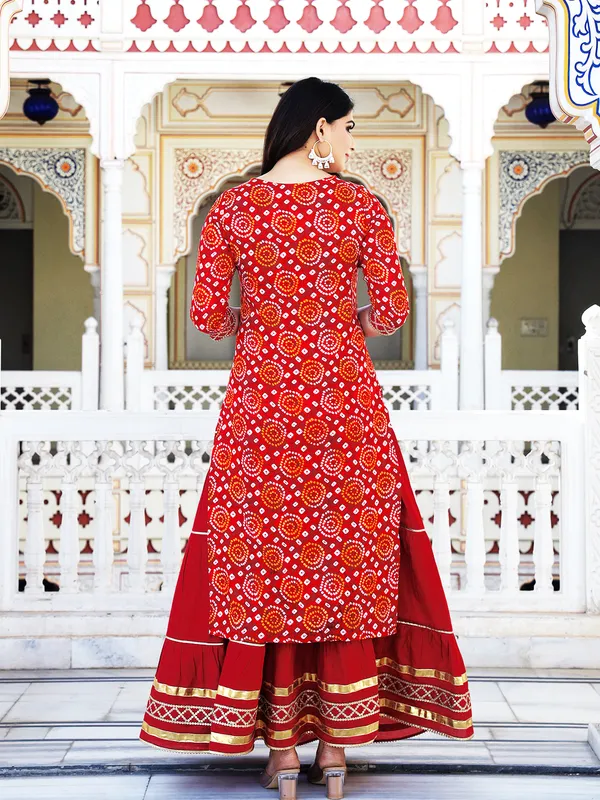 Maroon_Embroidered_Regular_Sequinned_Pure_Cotton_Kurta_With_Skirt_&_With_Dupatta_For_Women