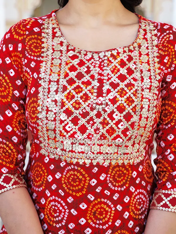 Maroon_Embroidered_Regular_Sequinned_Pure_Cotton_Kurta_With_Skirt_&_With_Dupatta_For_Women
