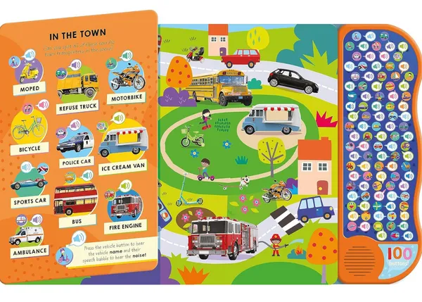 100_Button_Look_&_Find_Things_That_Go_Words_&_Sounds_[Hardcover]