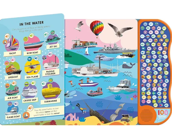 100_Button_Look_&_Find_Things_That_Go_Words_&_Sounds_[Hardcover]