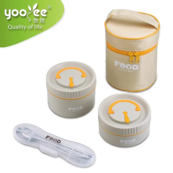 2_Layer_Insulated_Lunch_Box_With_Lunch_Bag_&_Cutlery