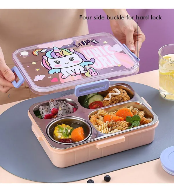 4_Grid_Stainless_Steel_Lunch_Box_With_Dibbi