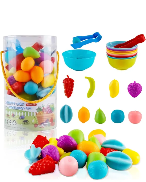 Counting_Fruits_Set,_36Pcs_Colour_Sorting_Counting_Fruits_Toys_With_Matching_Bowls_&_Tweezers,_Rainbow_Color_Matching_&_Fine_Motor_Skills_Math_Toys_Educational_Montessori_Toys_For_Toddlers_(36Pcs)