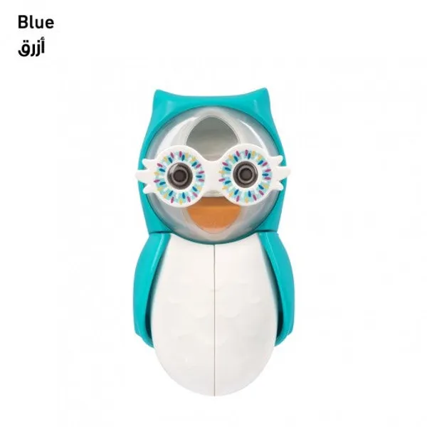 Flipper_Owl_Smarty_Toothbrush_Holder+Timer,_Blue,_Flr-Owl-Sty