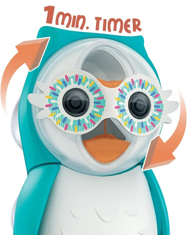 Flipper_Owl_Smarty_Toothbrush_Holder+Timer,_Blue,_Flr-Owl-Sty