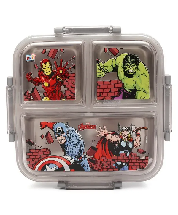 Disney_Print_Insulated_Lunch_Box_With_3_Compartments,_Stainless_Steel_Interior_&_Embossed_Printed_Lid_|_Leak-Proof_Design_|_600_Ml