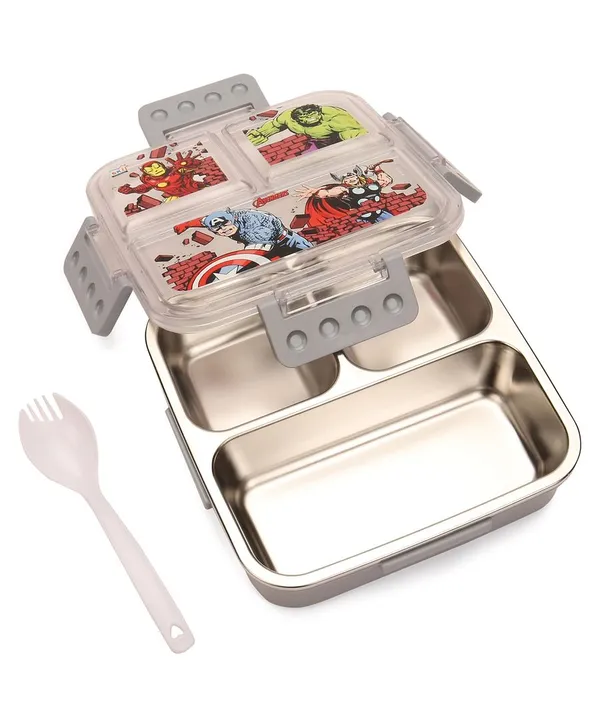 Disney_Print_Insulated_Lunch_Box_With_3_Compartments,_Stainless_Steel_Interior_&_Embossed_Printed_Lid_|_Leak-Proof_Design_|_600_Ml