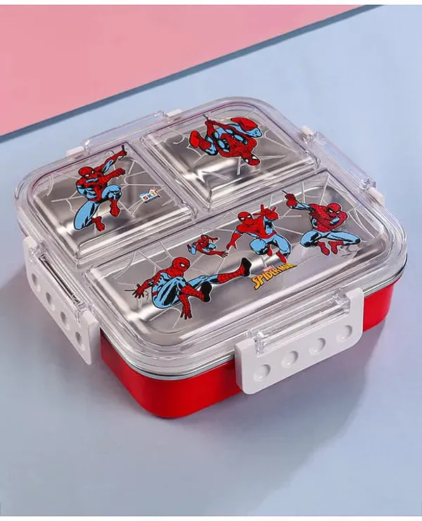 Disney_Print_Insulated_Lunch_Box_With_3_Compartments,_Stainless_Steel_Interior_&_Embossed_Printed_Lid_|_Leak-Proof_Design_|_600_Ml