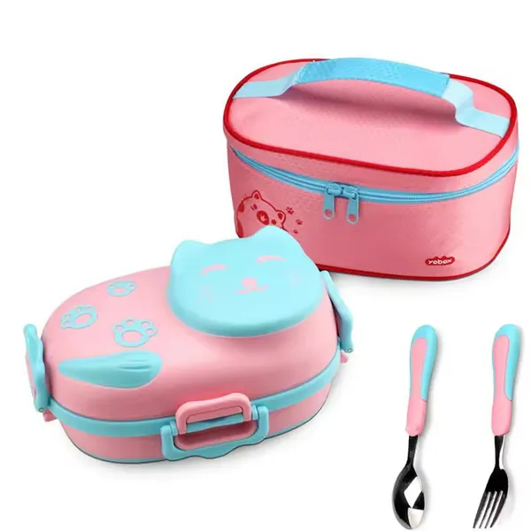 Little_Cat_3_Compartment_Stainless_Lunch_Box_With_Cutlery_And_Lunch_Bag